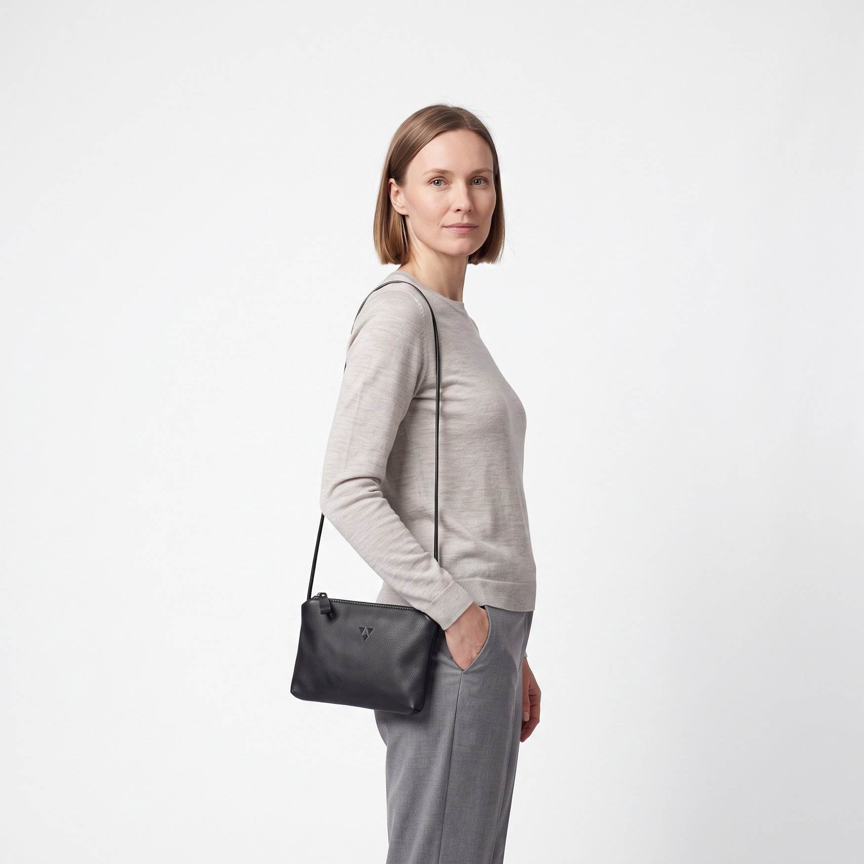 Schultertasche Palermo S aus Softnappa