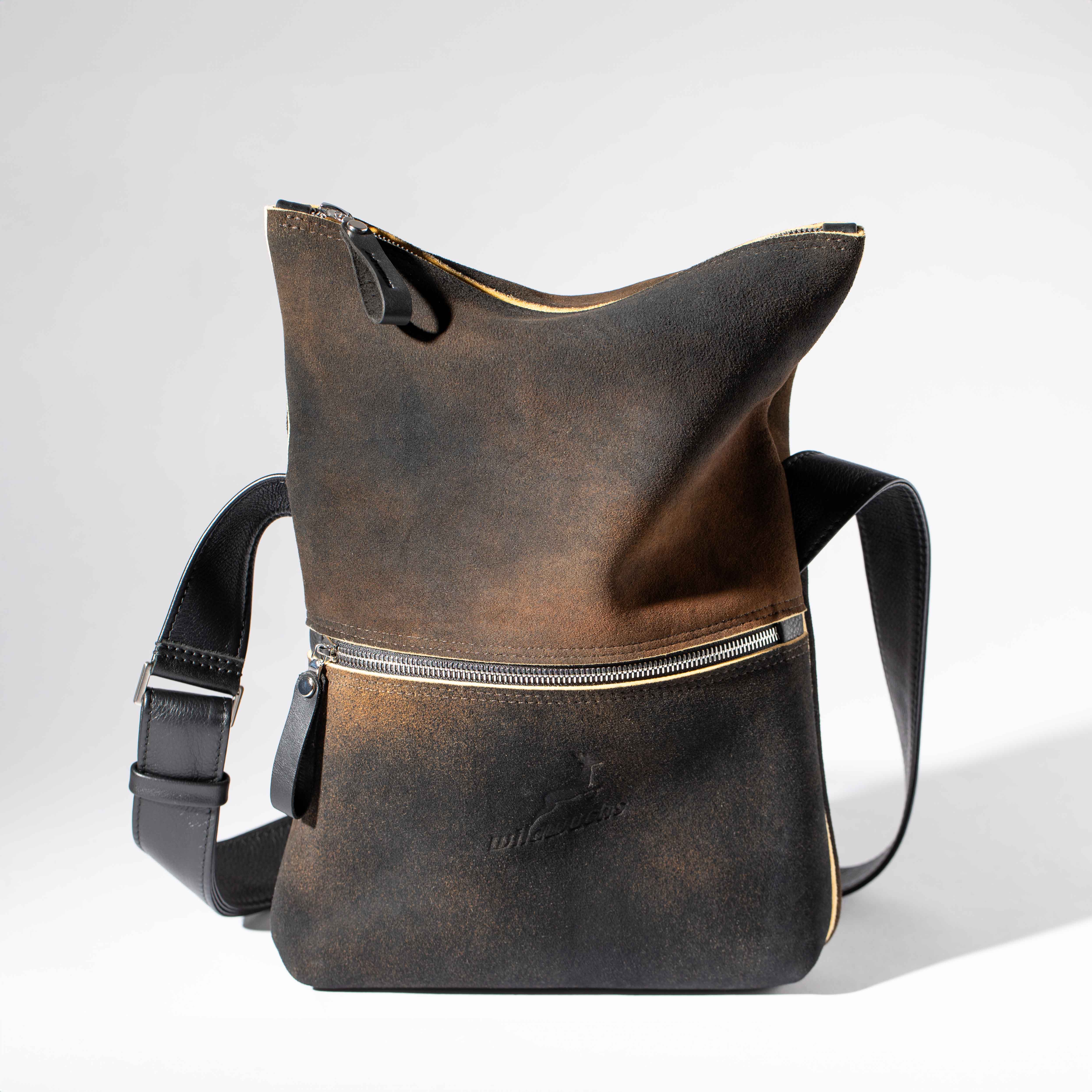 Überschlagtasche London S aus Hirschleder PUR