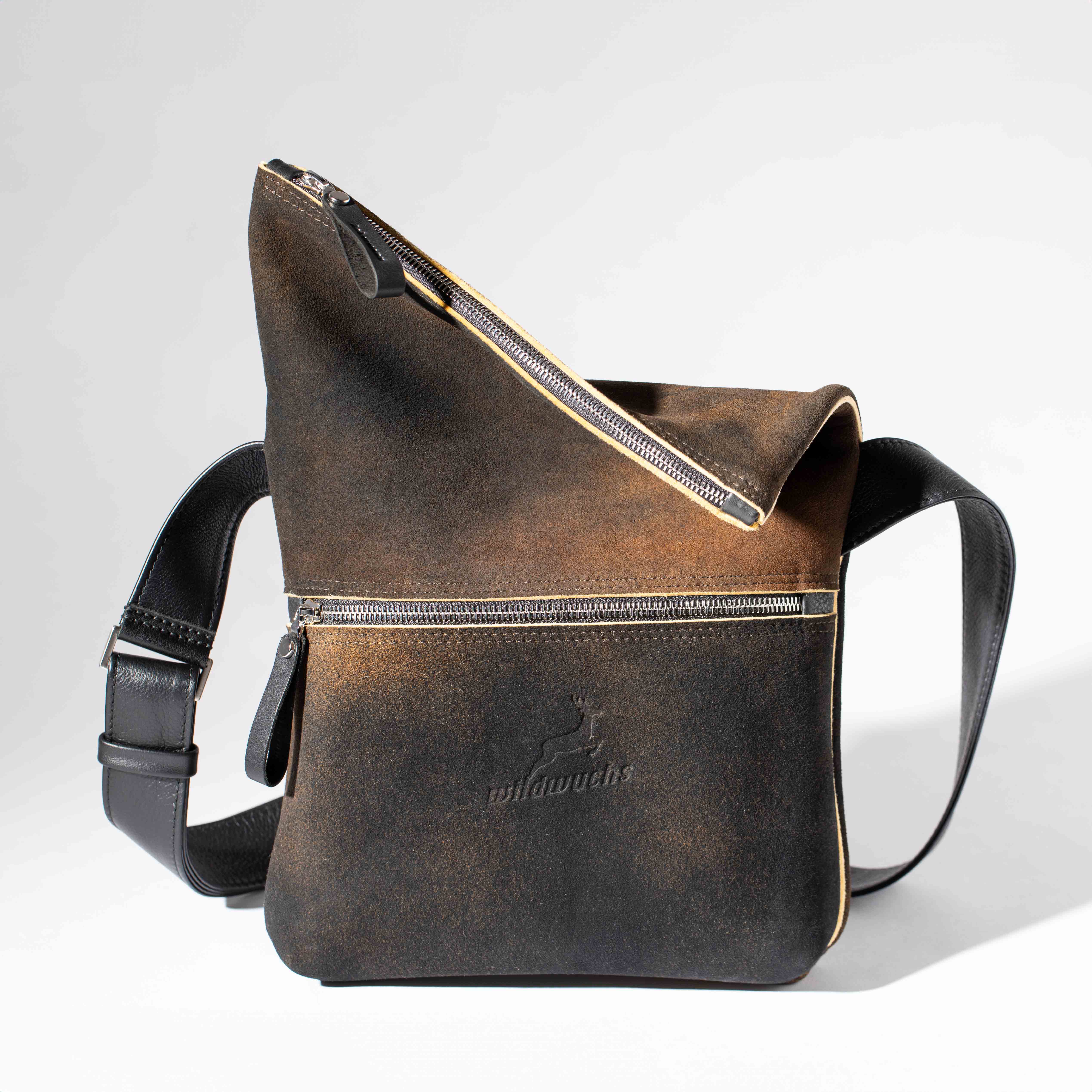 Überschlagtasche London S aus Hirschleder PUR