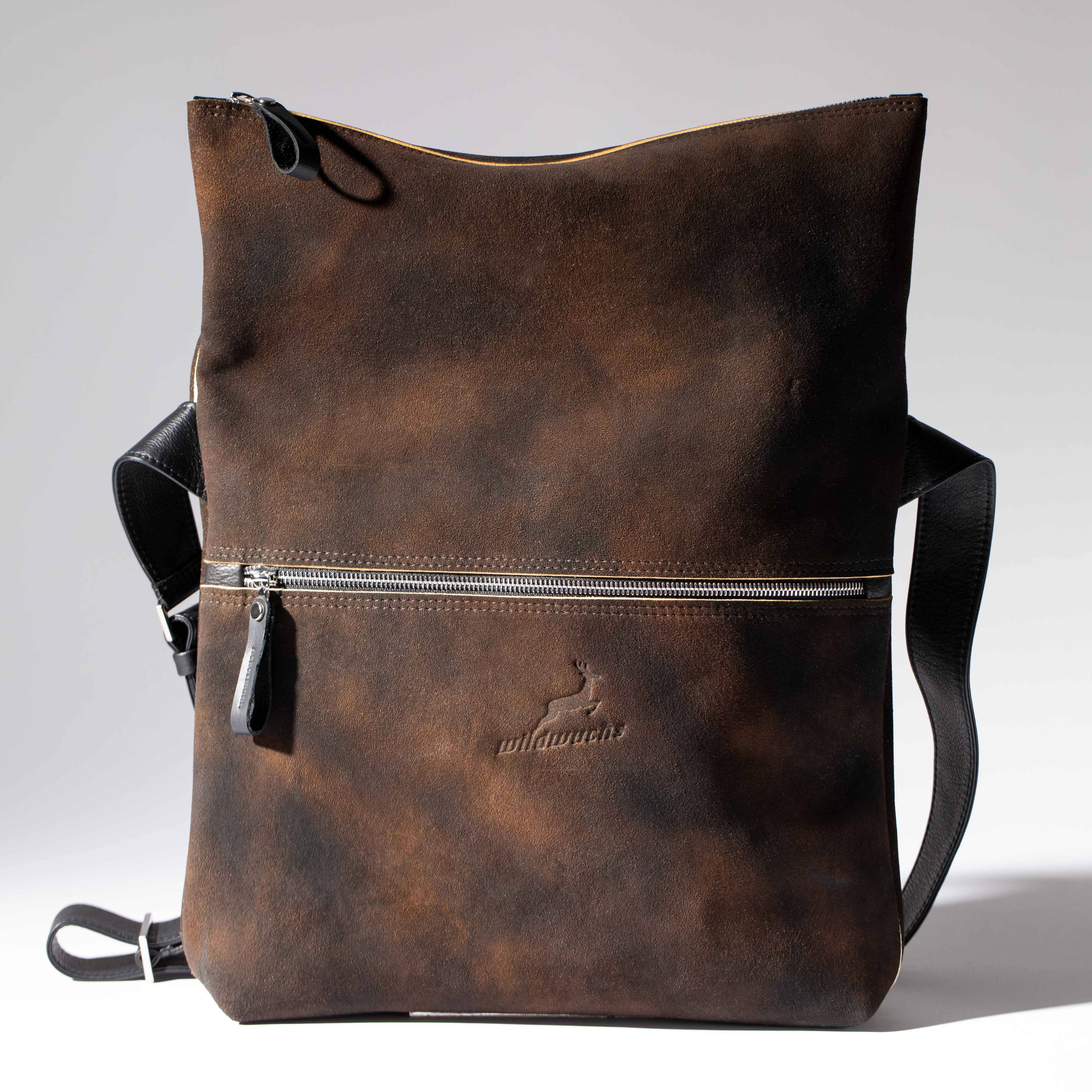 Überschlagtasche London L aus Hirschleder PUR.