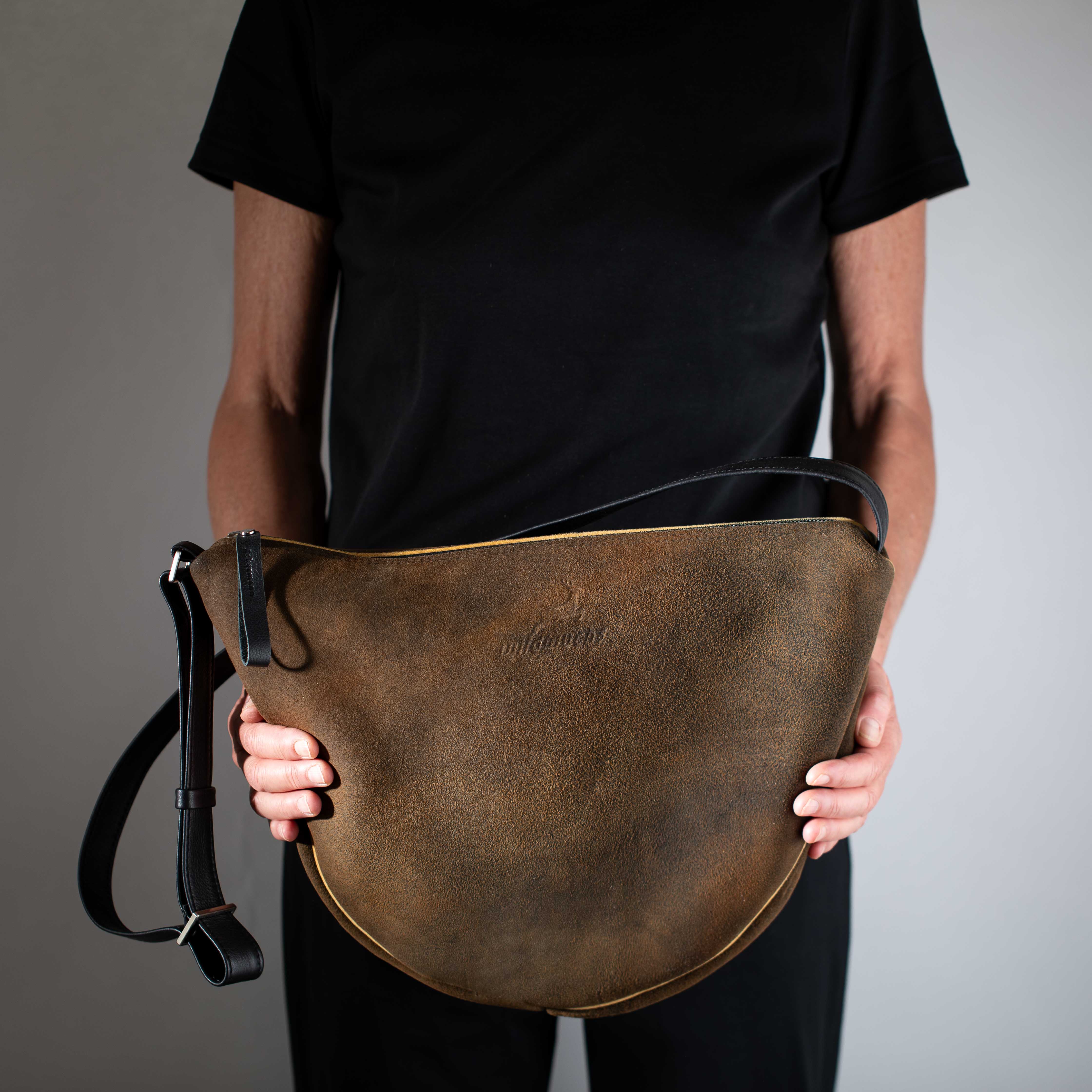 Beuteltasche Dallas M aus Hirschleder