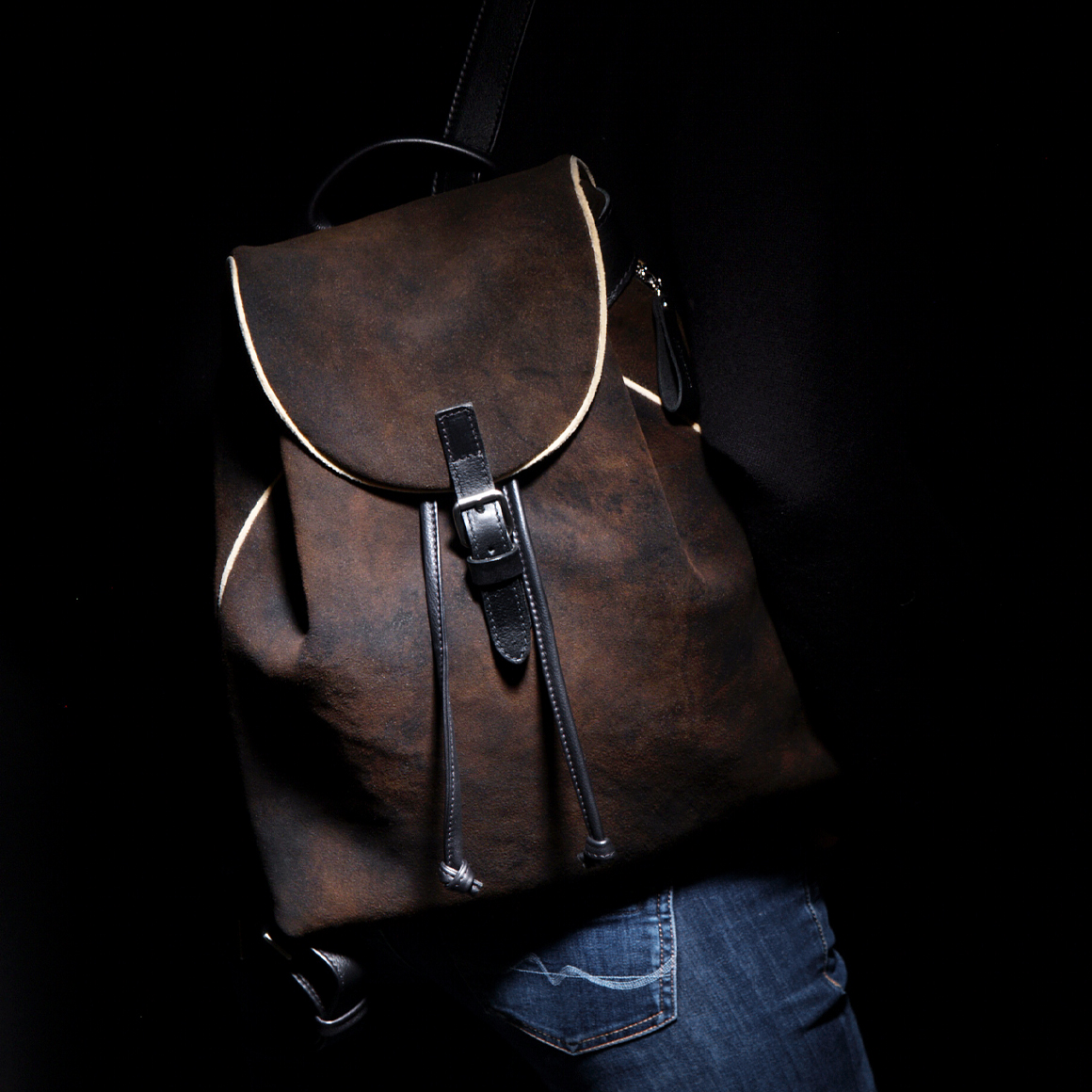 Rucksack Prag aus Hirschleder